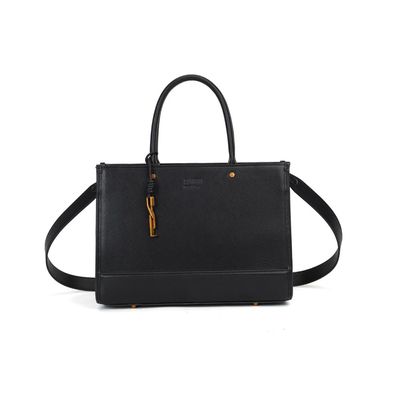 Bolsa Tote Risco Preta Duas Alças