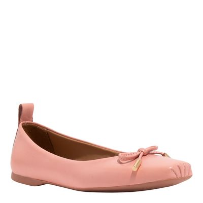 Sapatilha Couro Confort Rosa