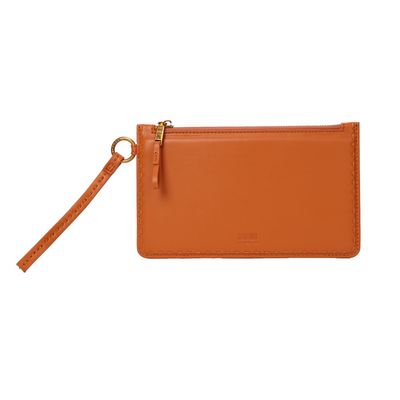 Clutch Soft Marrom Alça De Mão