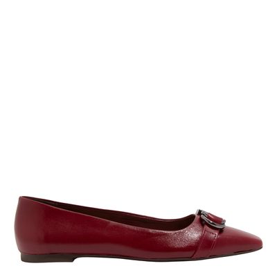 Sapatilha Couro Nobre Vermelho Merlot