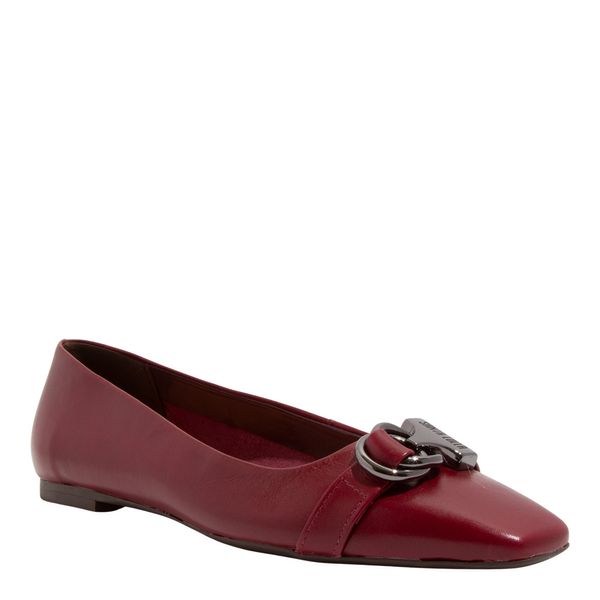 Sapatilha Couro Nobre Vermelho Merlot