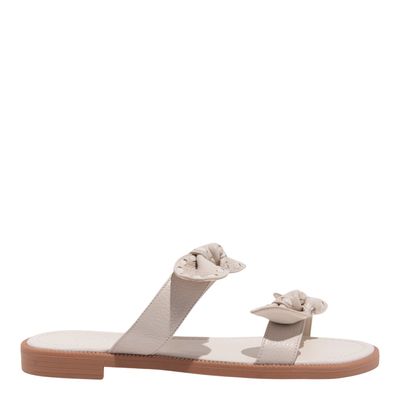 Rasteira Couro Confort Off White