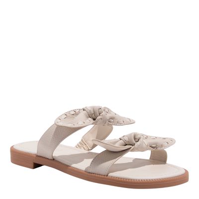 Rasteira Couro Confort Off White
