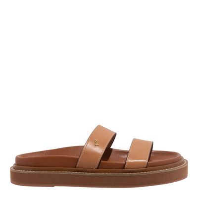 Papete Flatform Couro Nobre Soft Caramelo