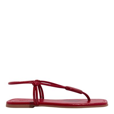 Rasteira Verniz Wetting Vermelho
