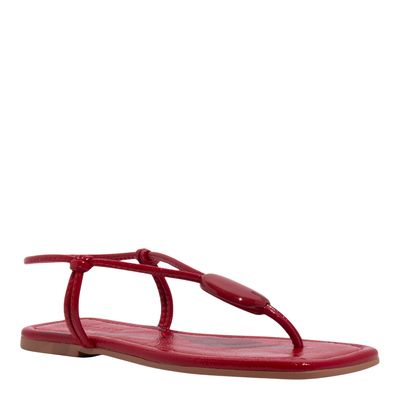 Rasteira Verniz Wetting Vermelho