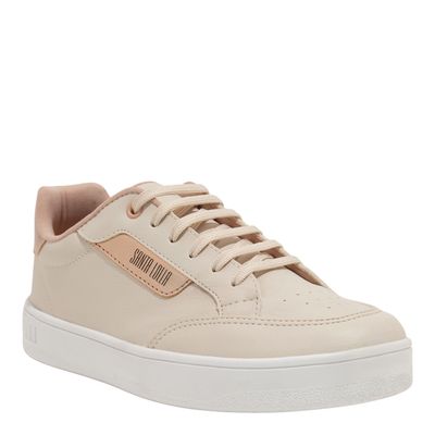 Tênis Floater Lux Off White E Rosa