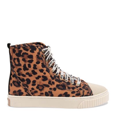 Tênis Cano Alto Animal Print Estampa Leopardo