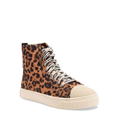 Tênis Cano Alto Animal Print Estampa Leopardo