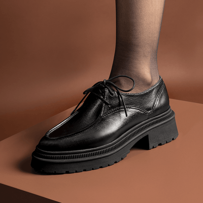Mocassim Tratorado Couro Nobre Preto