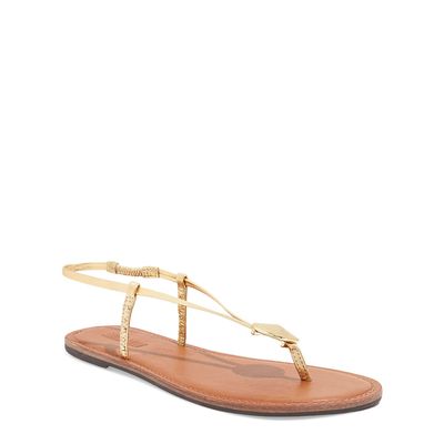 Rasteira Metalizada Soft Dourada