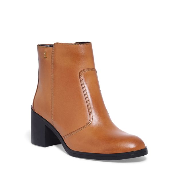 Bota Napa Confort Salto Baixo Caramelo