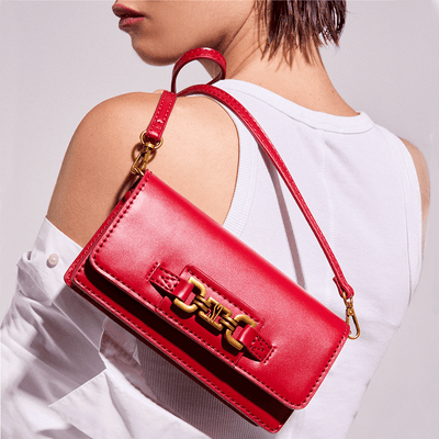 Bolsa Soft Vermelha Alça Transversal