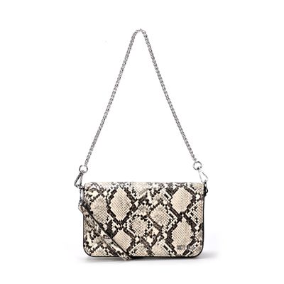 Bolsa Pequena Estampa Animal Print Cobra Duas Alças