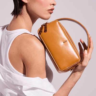 Bolsa Caramelo Lisa Soft Alça De Mão