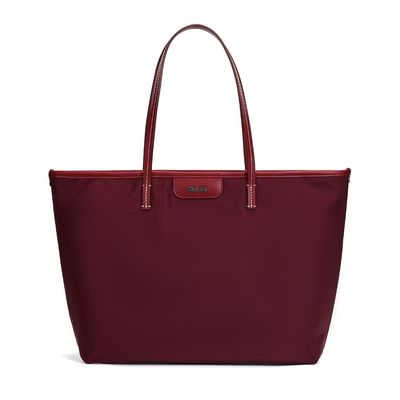 Bolsa Shopper Nylon Vermelho Ruby Alça De Ombro