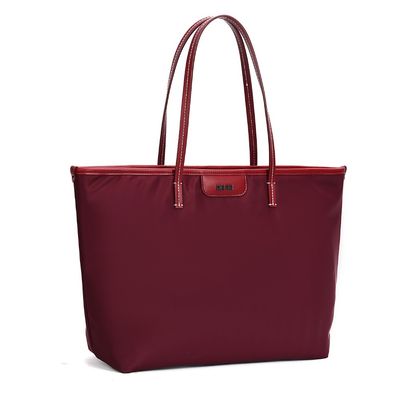 Bolsa Shopper Nylon Vermelho Ruby Alça De Ombro