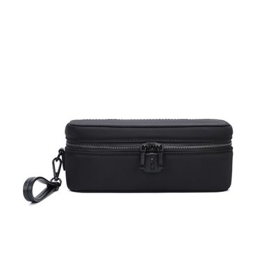 Necessaire Nylon Preta Alça De Mão