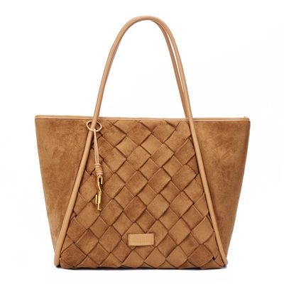 Bolsa Camurça Caramelo Alça De Ombro