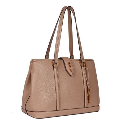 Bolsa Canvas Marrom Rustico Alça De Ombro