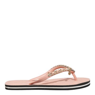 Chinelo Flip Flop Verniz Rosa