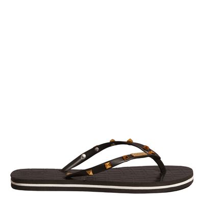 Chinelo Flip Flop Crocodiles Tachas Spike Preto