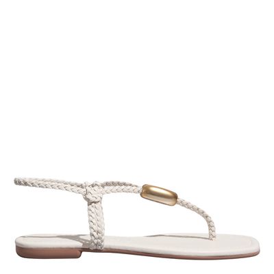Rasteira Napa Soft Off White