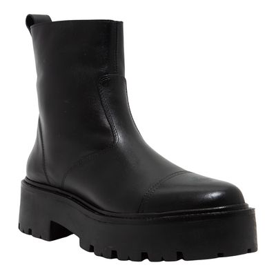 Bota Tratorada Couro Confort Preta