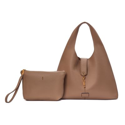 Kit Bolsa Floater Bege E Nécessaire Versátil