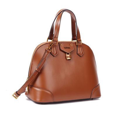 Bolsa Tote Soft Marrom Safari Alça De Mão