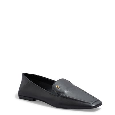 Mocassim Couro Nobre Soft Bico Quadrado Preto