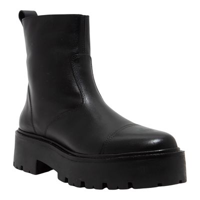 Bota Tratorada Couro Confort Preta