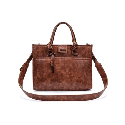 Bolsa Rústica Marrom Alça Dupla