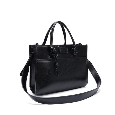Bolsa Rústica Preta Alça Dupla