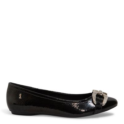 Sapatilha verniz glossy preto
