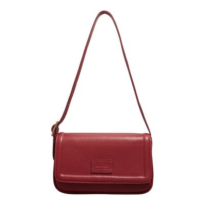 Bolsa Couro Floater Vermelha Alça De Ombro