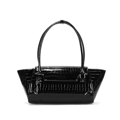 Bolsa m material croco black 2
