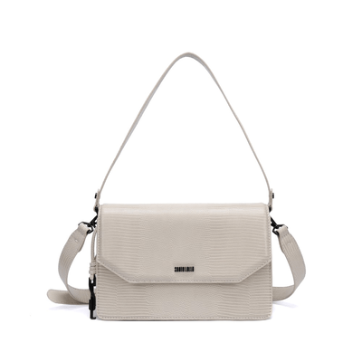 Bolsa Lizard Off White Alça Dupla