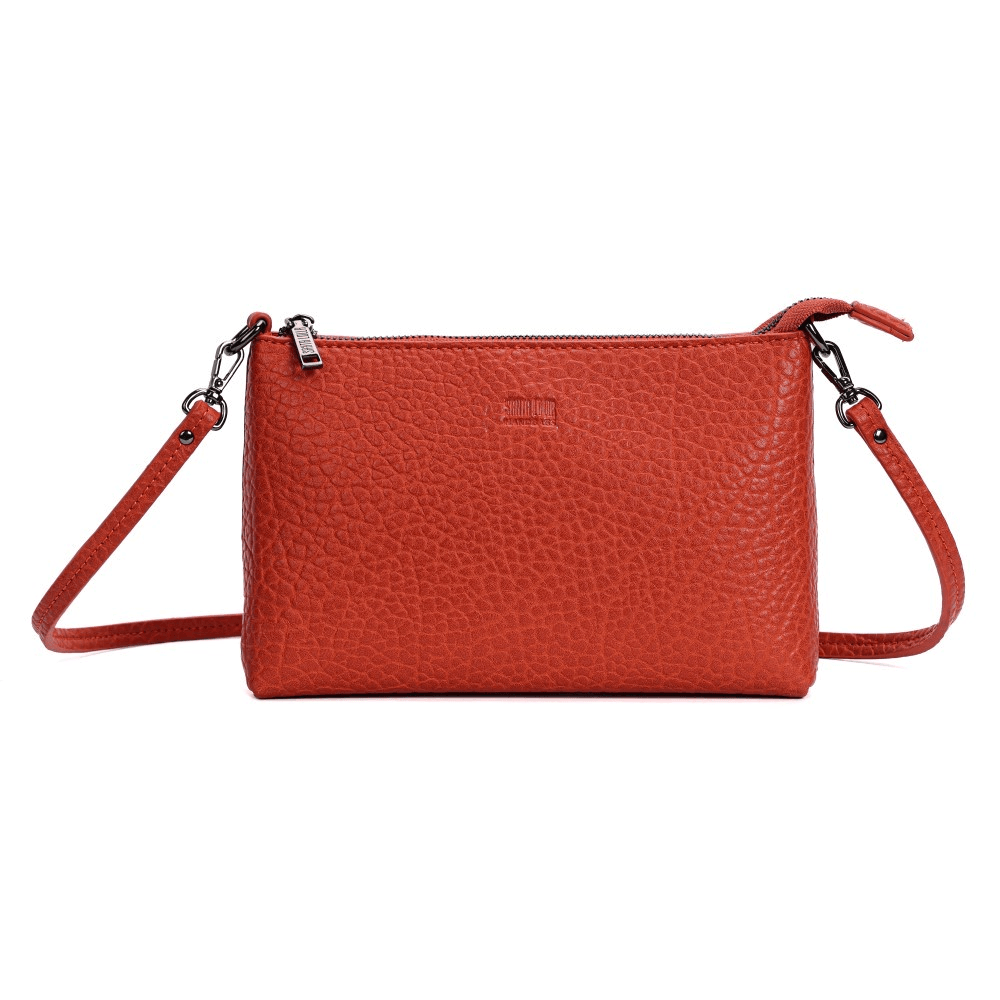 Bolsa Clutch Pequena Floater Vermelho Ruby Alça Transversal