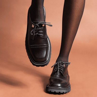 Mocassim Tratorado Couro Confort Preto
