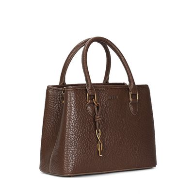 Bolsa Tote Floater Marrom Escuro Alça Dupla