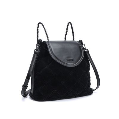 Mochila Veludo Preta