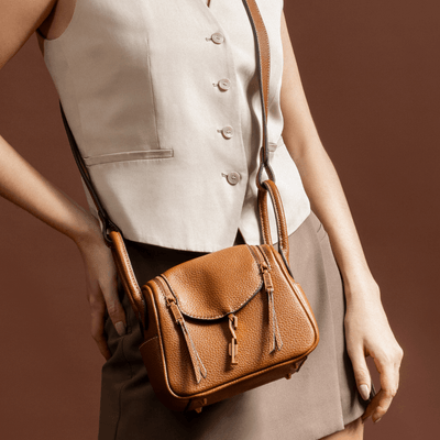 Bolsa Pequena Floater Marrom Duas Alças