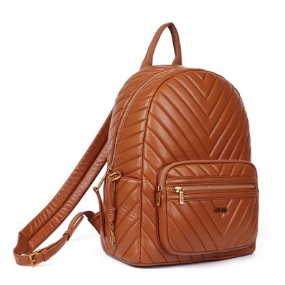 Mochila Material Soft Marrom New Safari