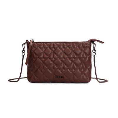 Bolsa Pequena Soft Marrom Dark Alça Transversal