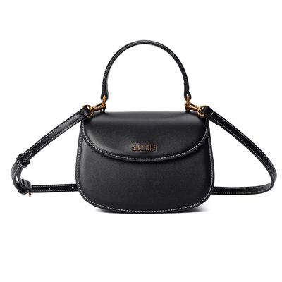 Bolsa Pequena Soft Preta Alça Dupla