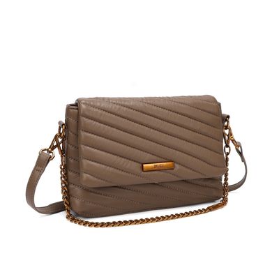 Bolsa Pequena Soft Marrom Alça Dupla