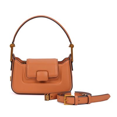 Bolsa Pequena Soft Caramelo Alça Dupla