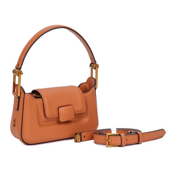 Bolsa Pequena Soft Caramelo Alça Dupla