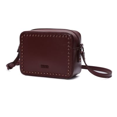 Bolsa Pequena Soft Marrom Dark Alça Transversal